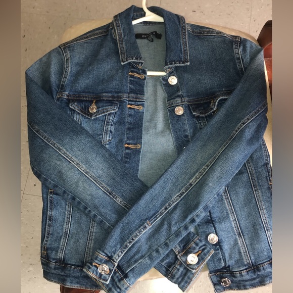Women's blue jeans jacket - Picture 3 of 3